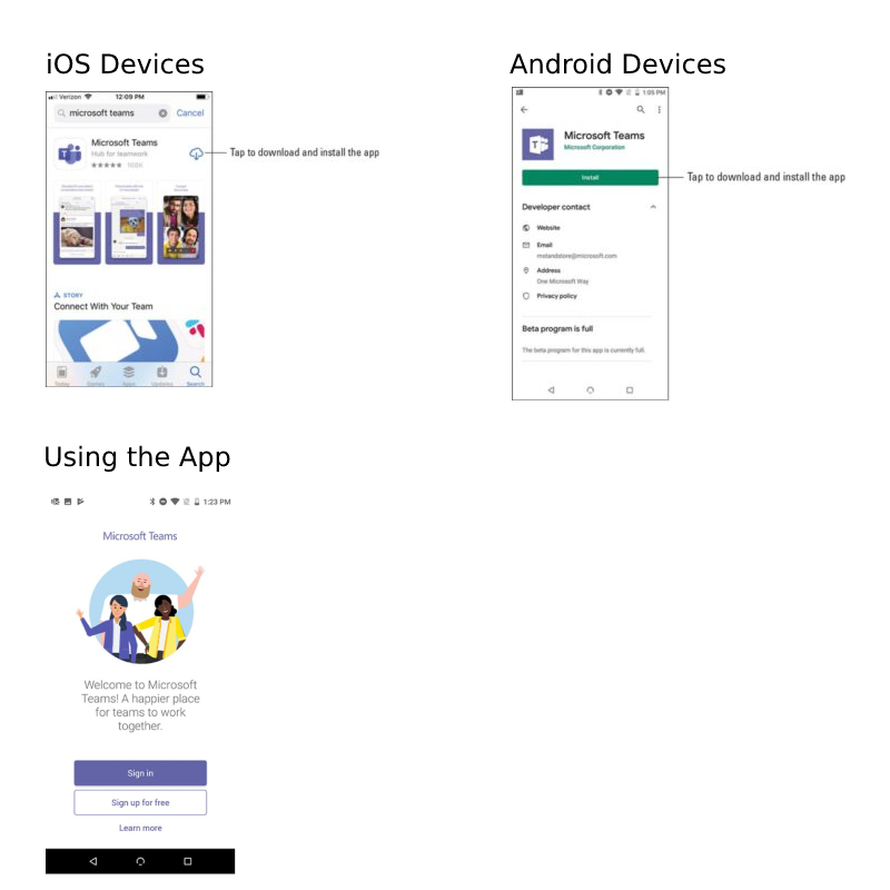 How to Install the Teams Mobile App